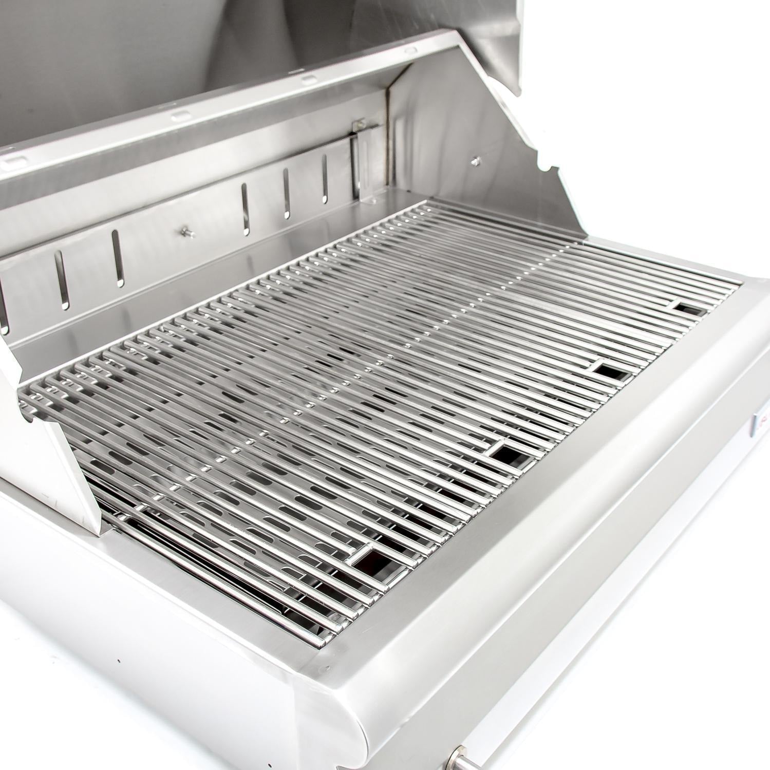 Blaze 32-Inch Freestanding Stainless Steel Charcoal Grill With Adjustable Charcoal Tray - BLZ-4-CHAR - Grills N More