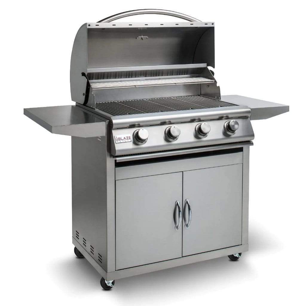 Blaze Prelude LBM 32-Inch 4-Burner Freestanding Gas Grill - BLZ-4LBM - Grills N more