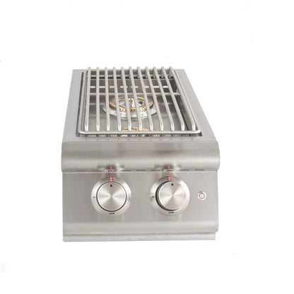 Blaze Premium LTE Built-In Stainless Steel Double Side Gas Burner With Lights - BLZ-SB2LTE - Grills N more