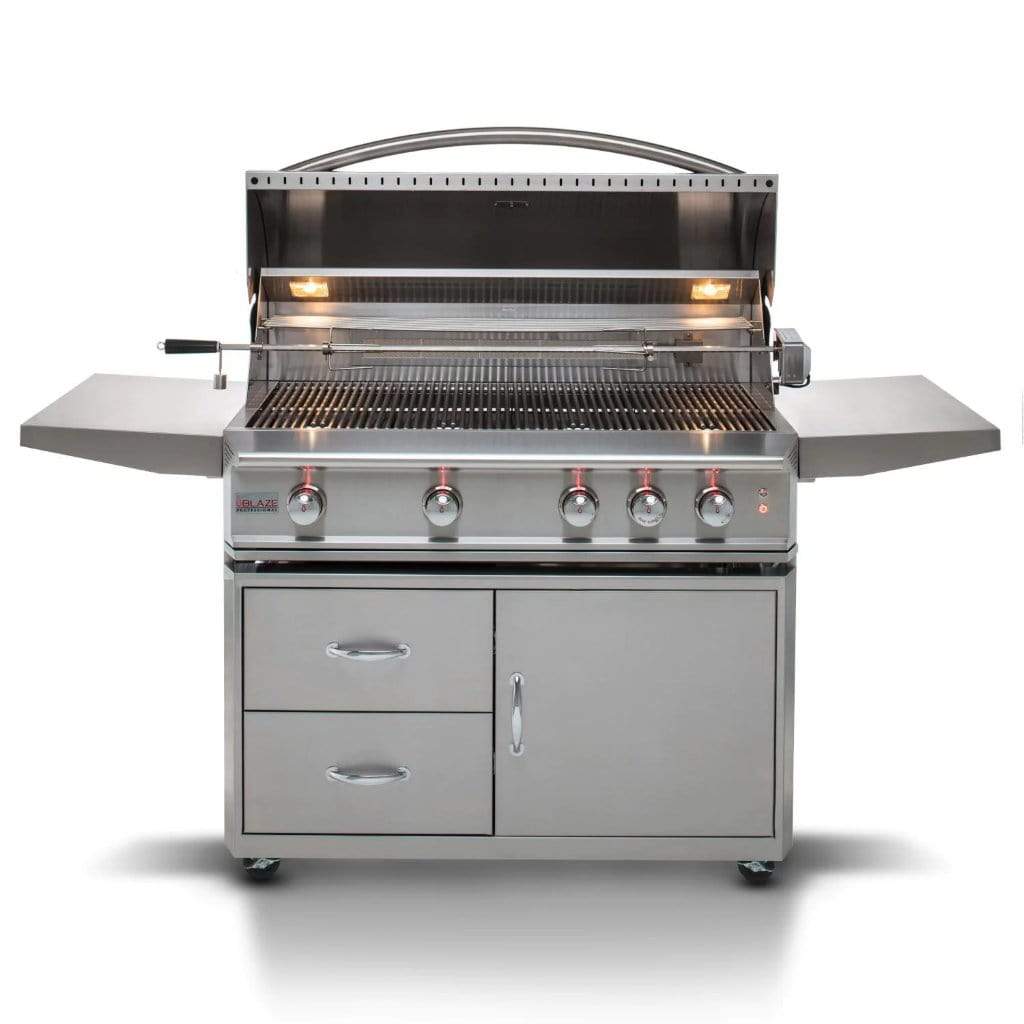 Blaze Professional LUX 44-Inch 4-Burner Freestanding Gas Grill With Rear Infrared Burner - BLZ-4PRO - Grills N more