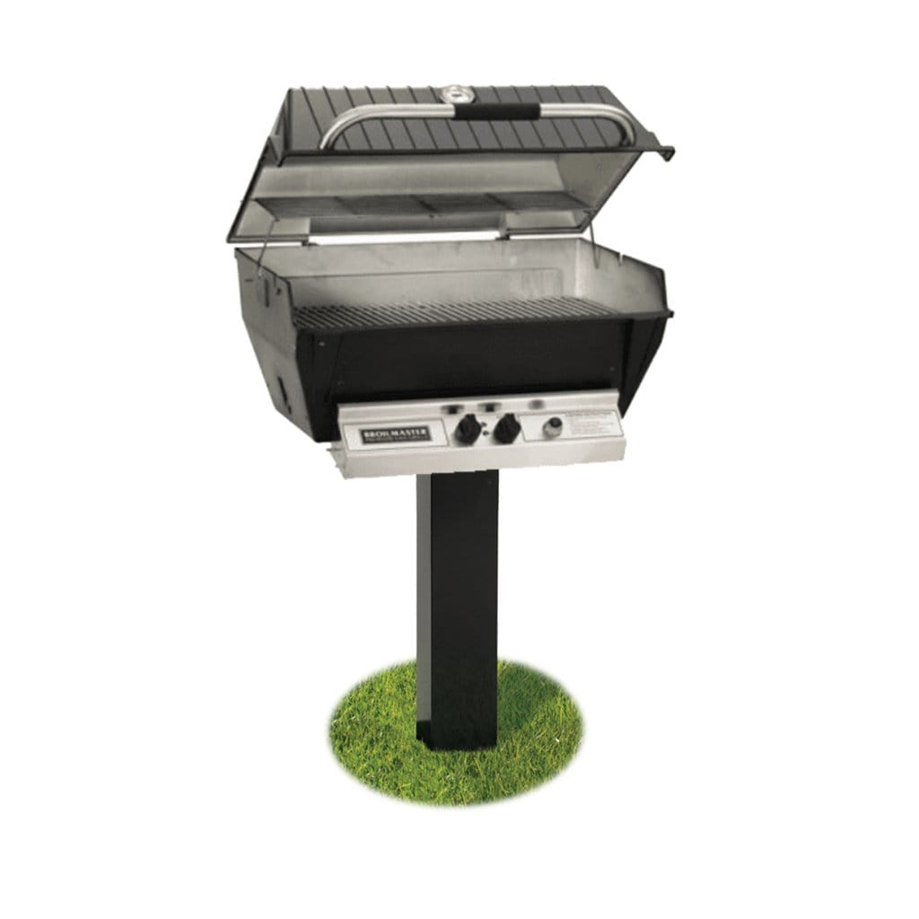 Broilmaster Deluxe Gas Grill with Shelves and Side Burners - H3X - Grills N More
