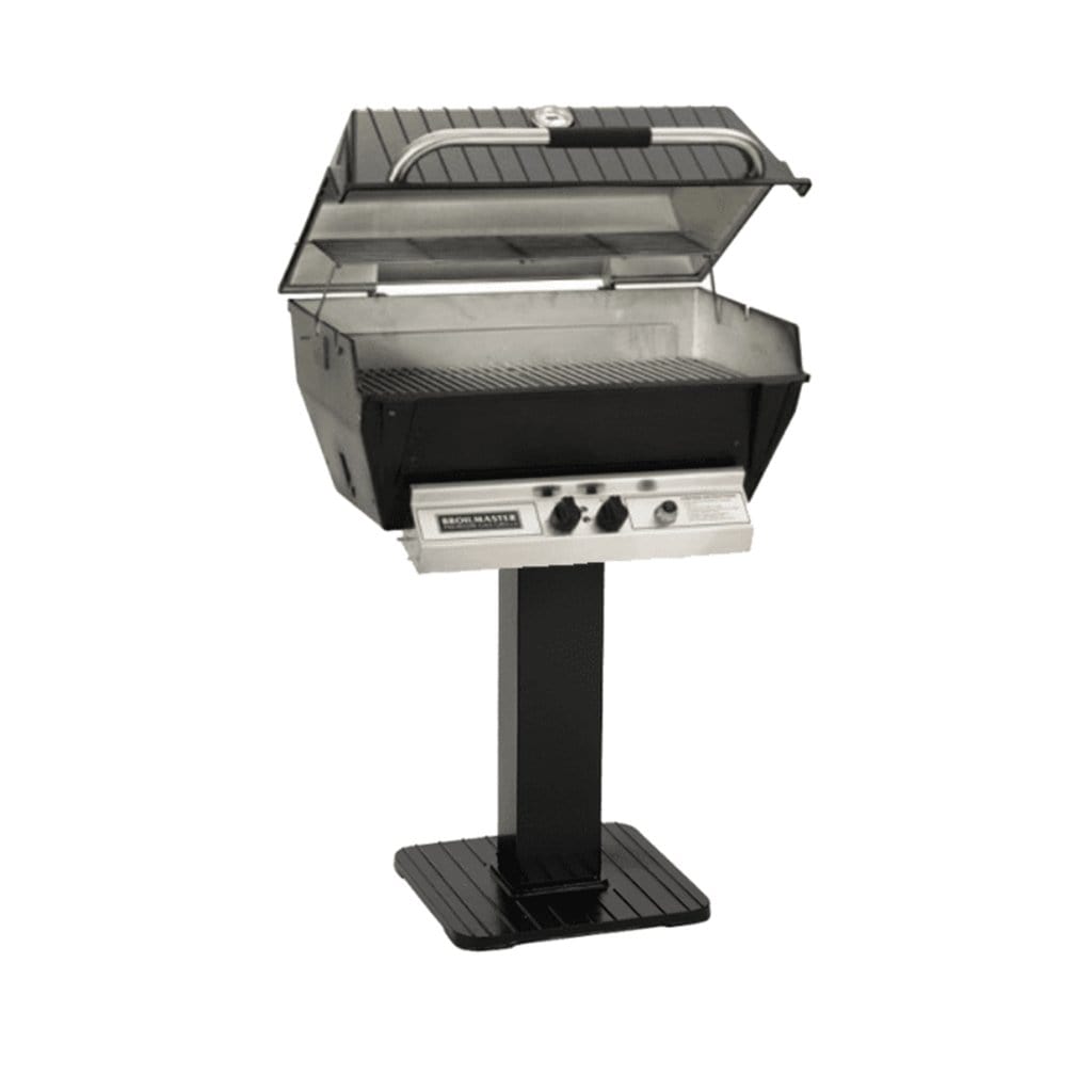 Broilmaster Deluxe Gas Grill with Shelves and Side Burners - H3X - Grills N More