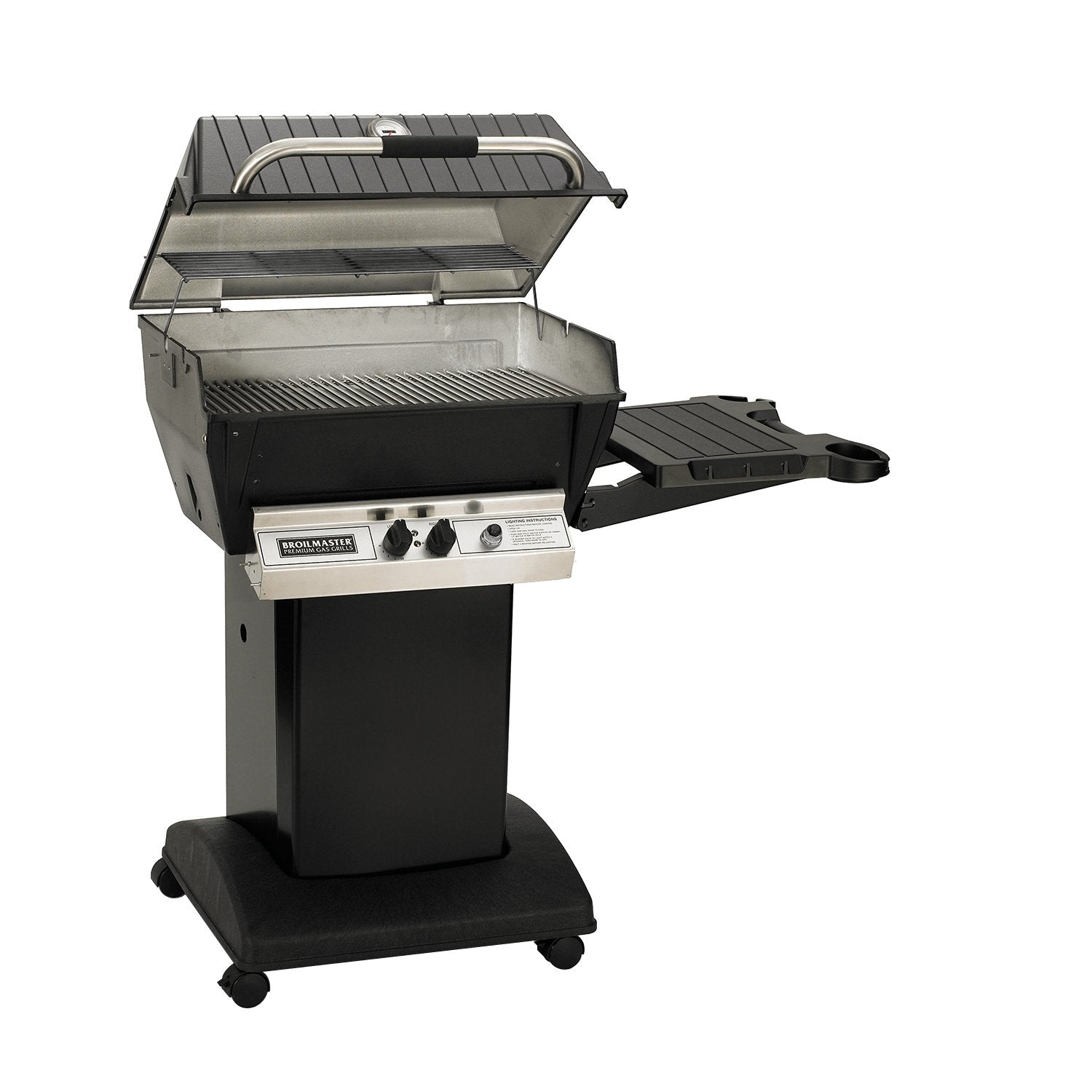 Broilmaster Deluxe Gas Grill with Shelves and Side Burners - H4X - Grills N More