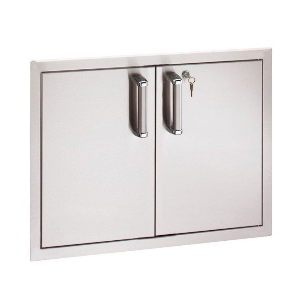 Fire Magic 53930KSC 30-Inch Flush Mounted Double Access Doors With Lock - grillsNmore.com