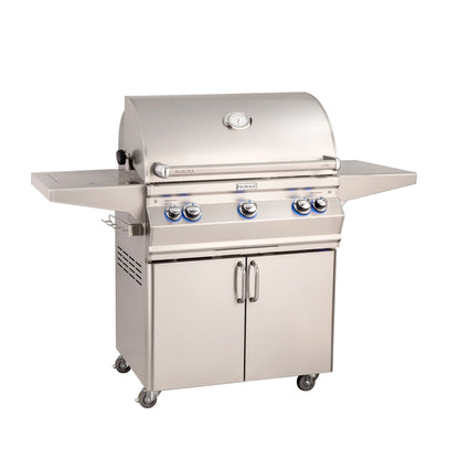 Fire Magic Aurora 30-Inch Portable Gas Grill With Single Side Burner / Analog Thermometer - grillsNmore.com
