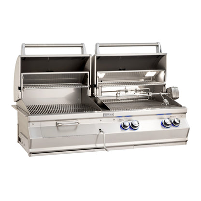 Fire Magic Aurora 46-Inch Gas/Charcoal Combo Built-In Grill With Analog Thermometer - grillsNmore.com