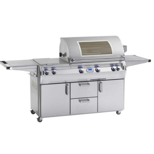 Fire Magic Echelon 36-Inch Portable Gas Grill, Double Side Burner, W/ Rotisserie & Digital Thermometer - grillsNmore.com