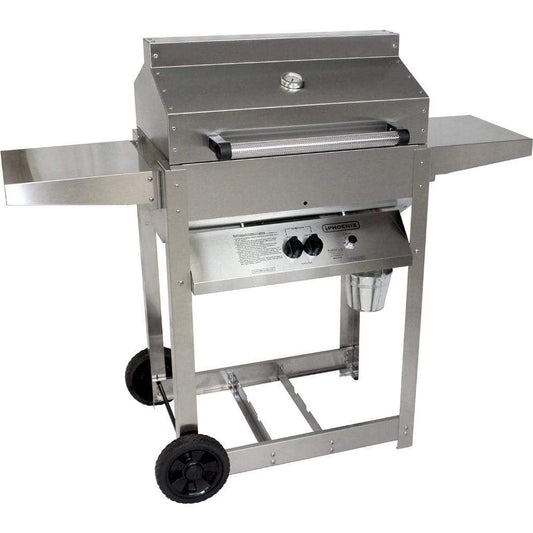 Phoenix SDRIV4LDD Stainless Steel Riveted Gas Grill Head on Cart - grillsNmore.com
