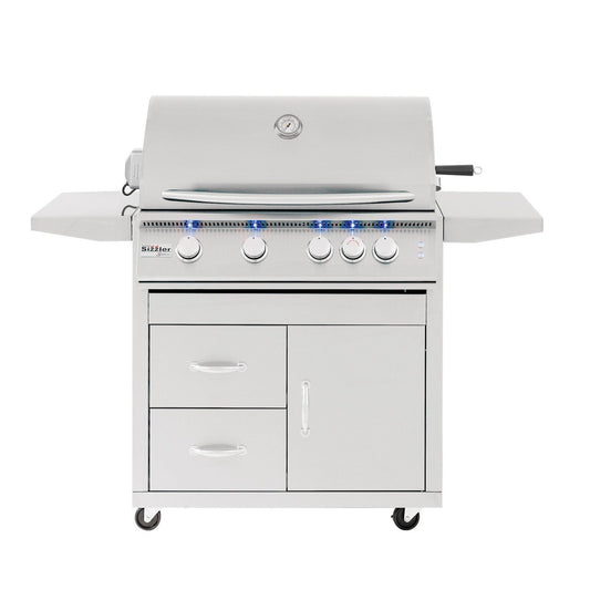 Summerset Freestanding Sizzler Pro 32-Inch Gas Grill - SIZPRO32 - grillsNmore.com