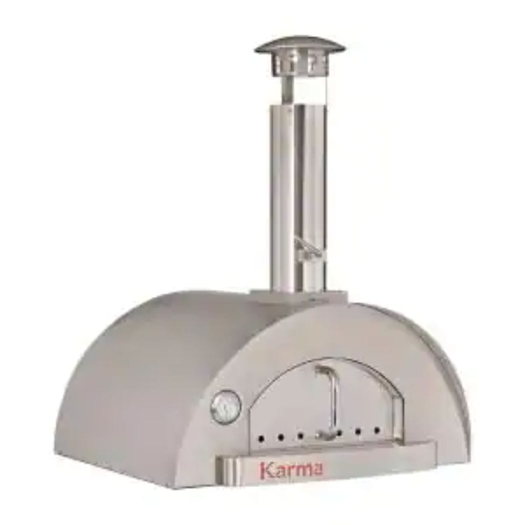 WPPO 25-Inch Stainless Steel Karma Wood Fired Ovens with Counter-Top Base - Grills N More