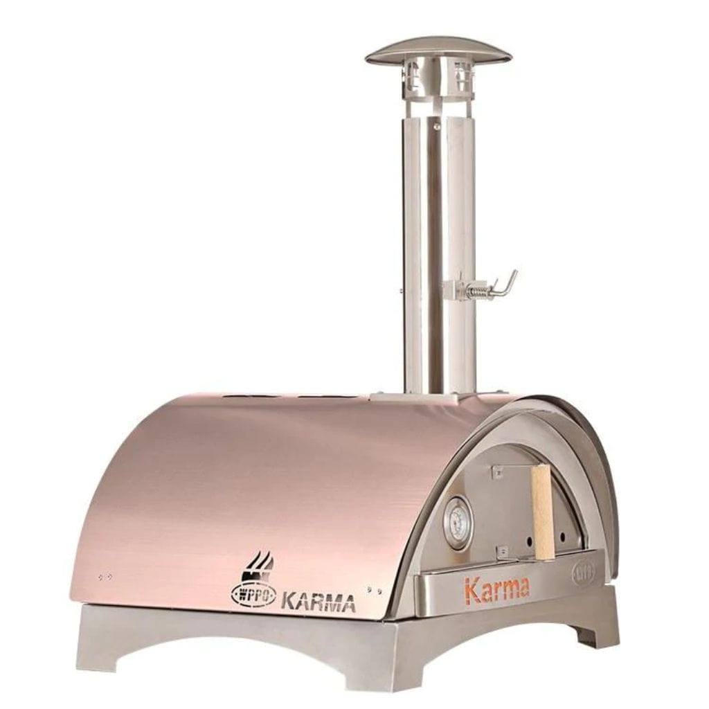 WPPO 25-Inch Stainless Steel Karma Wood Fired Ovens with Counter-Top Base